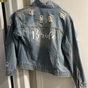 Bride Light Wash Jean Jacket. Size Medium